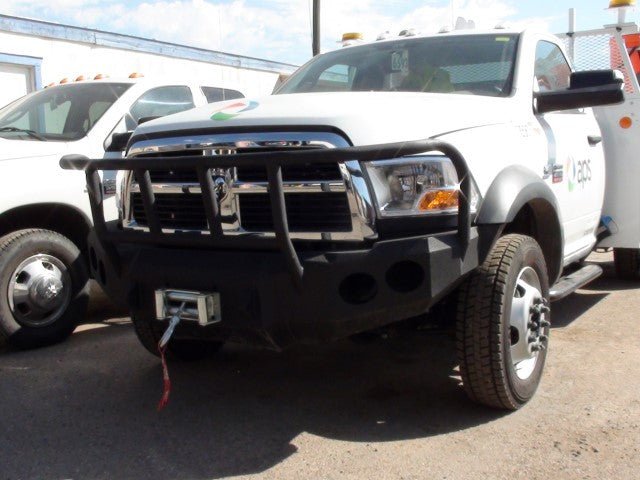 2010-2019 RAM 4500/5500 Front Bumper With Fender Flare Adapters | Parking Sensor Cutouts Available - Iron Bull Bumpers