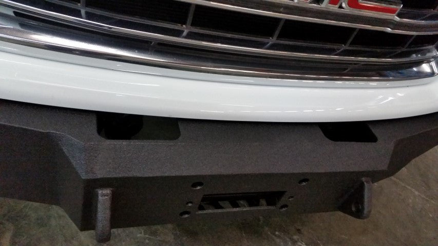 2014-2015 GMC Sierra 1500 Front Bumper | Parking Sensor Cutouts Available - Iron Bull BumpersFRONT IRON BUMPER