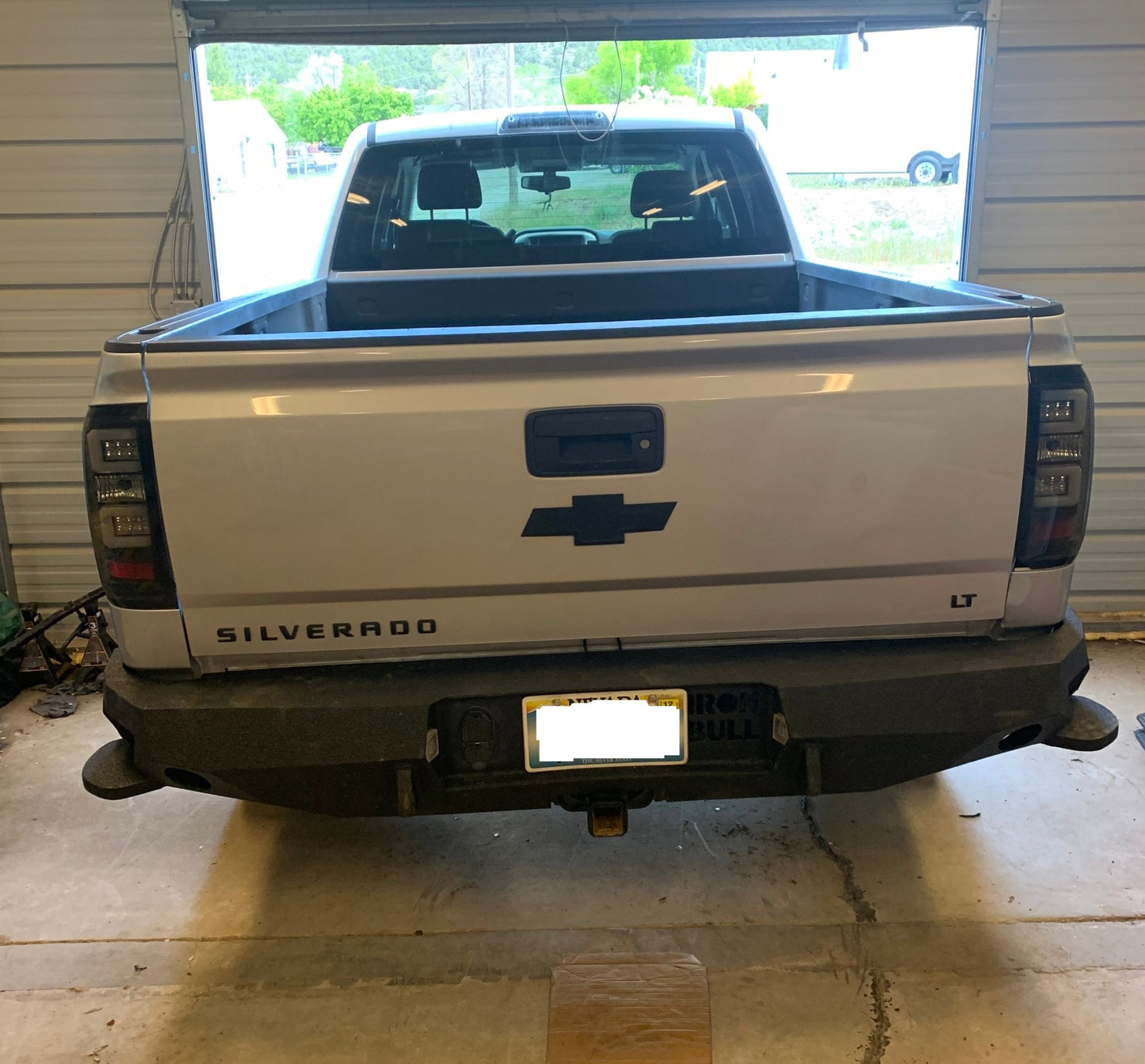 2014-2018 Chevrolet Silverado 1500 Rear Bumper | Parking Sensor Cutouts Available - Iron Bull BumpersREAR IRON BUMPER