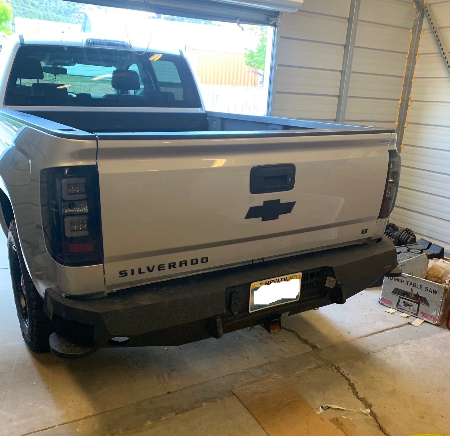 2014-2018 Chevrolet Silverado 1500 Rear Bumper | Parking Sensor Cutouts Available - Iron Bull BumpersREAR IRON BUMPER