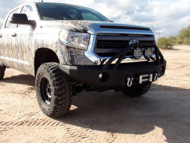 2014-2021 Toyota Tundra Front Bumper | Parking Sensor Cutouts Available - Iron Bull BumpersFRONT IRON BUMPER