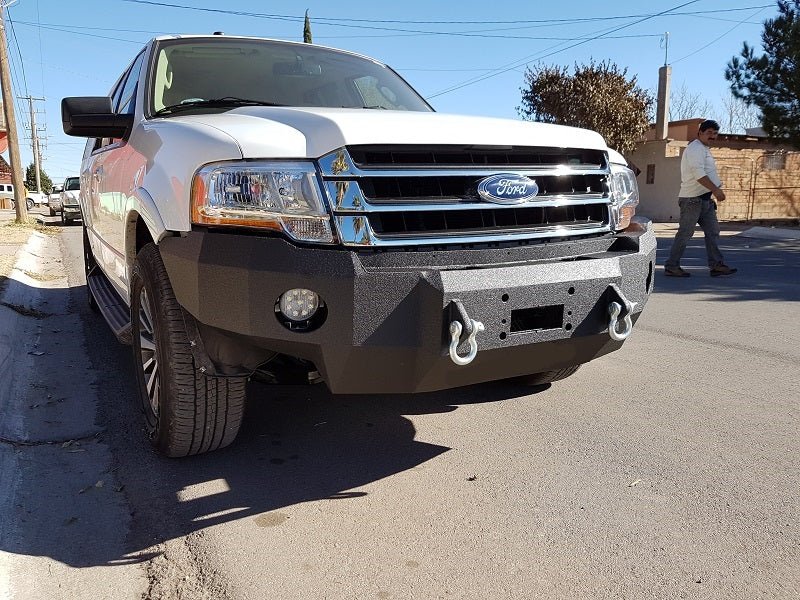 2015-2017 Ford Expedition Front Bumper | Parking Sensor Cutouts Available - Iron Bull BumpersFRONT IRON BUMPER