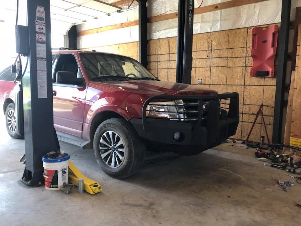 2015-2017 Ford Expedition Front Bumper | Parking Sensor Cutouts Available - Iron Bull BumpersFRONT IRON BUMPER