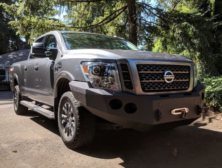 2016-2023 Nissan Titan XD Front Bumper | Parking Sensor Cutouts Available - Iron Bull BumpersFRONT IRON BUMPER