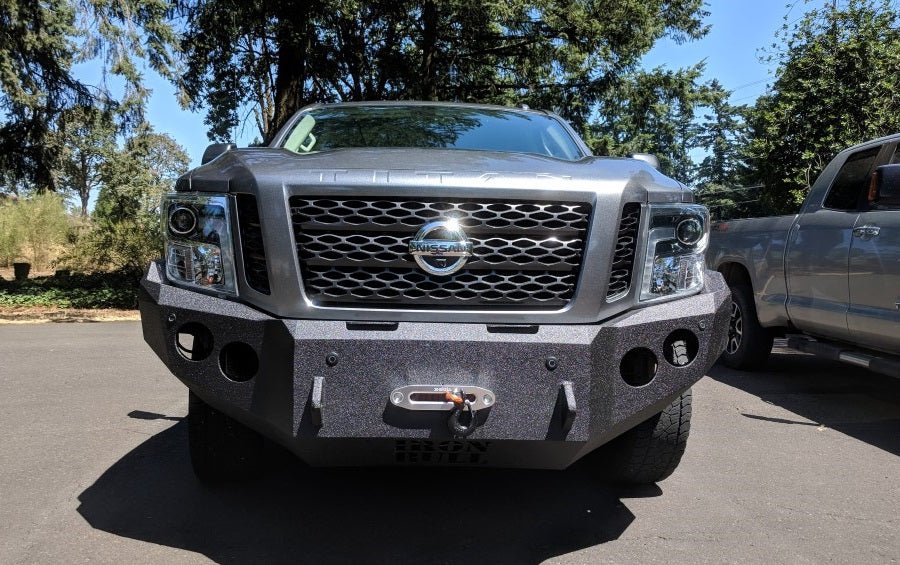 2016-2023 Nissan Titan XD Front Bumper | Parking Sensor Cutouts Available - Iron Bull BumpersFRONT IRON BUMPER