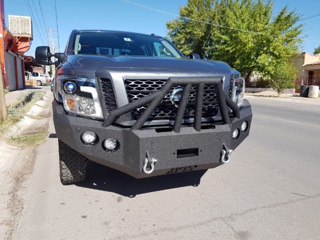 2016-2023 Nissan Titan XD Front Bumper | Parking Sensor Cutouts Available - Iron Bull BumpersFRONT IRON BUMPER