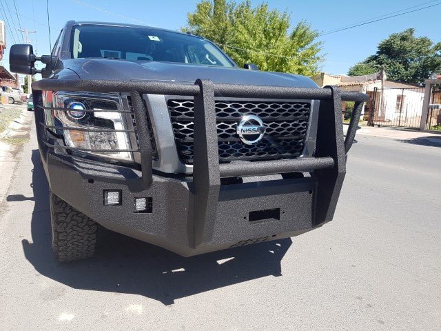 2016-2023 Nissan Titan XD Front Bumper | Parking Sensor Cutouts Available - Iron Bull BumpersFRONT IRON BUMPER