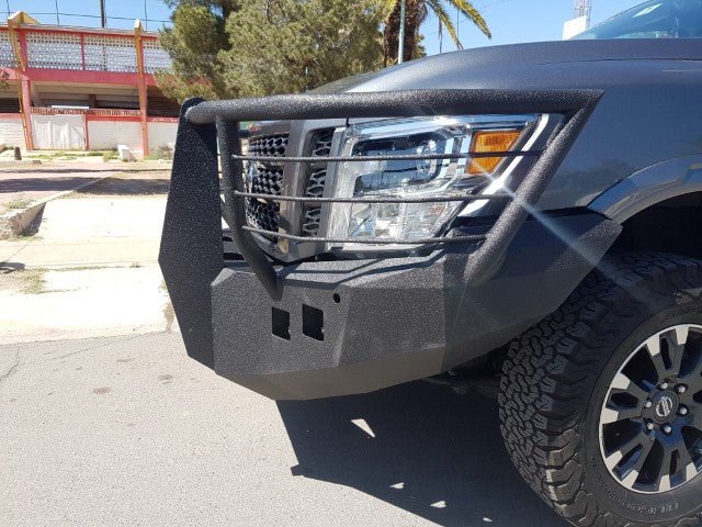 2016-2023 Nissan Titan XD Front Bumper | Parking Sensor Cutouts Available - Iron Bull BumpersFRONT IRON BUMPER