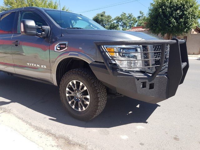 2016-2023 Nissan Titan XD Front Bumper | Parking Sensor Cutouts Available - Iron Bull BumpersFRONT IRON BUMPER