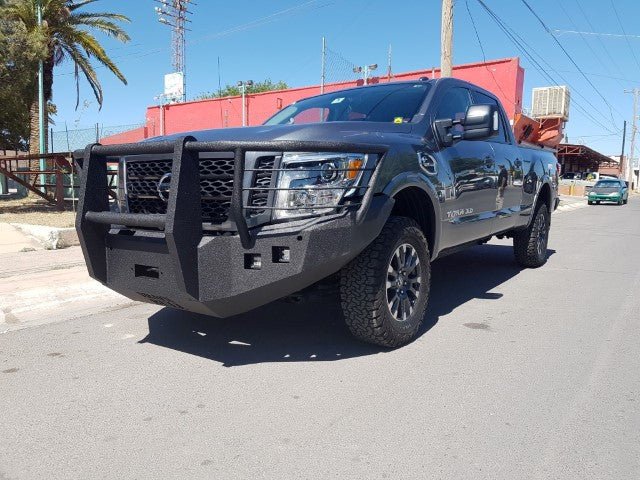 2016-2023 Nissan Titan XD Front Bumper | Parking Sensor Cutouts Available - Iron Bull BumpersFRONT IRON BUMPER