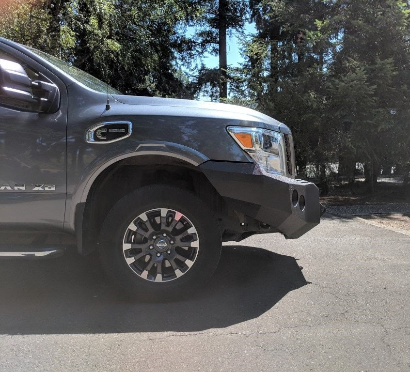 2016-2023 Nissan Titan XD Front Bumper | Parking Sensor Cutouts Available - Iron Bull BumpersFRONT IRON BUMPER