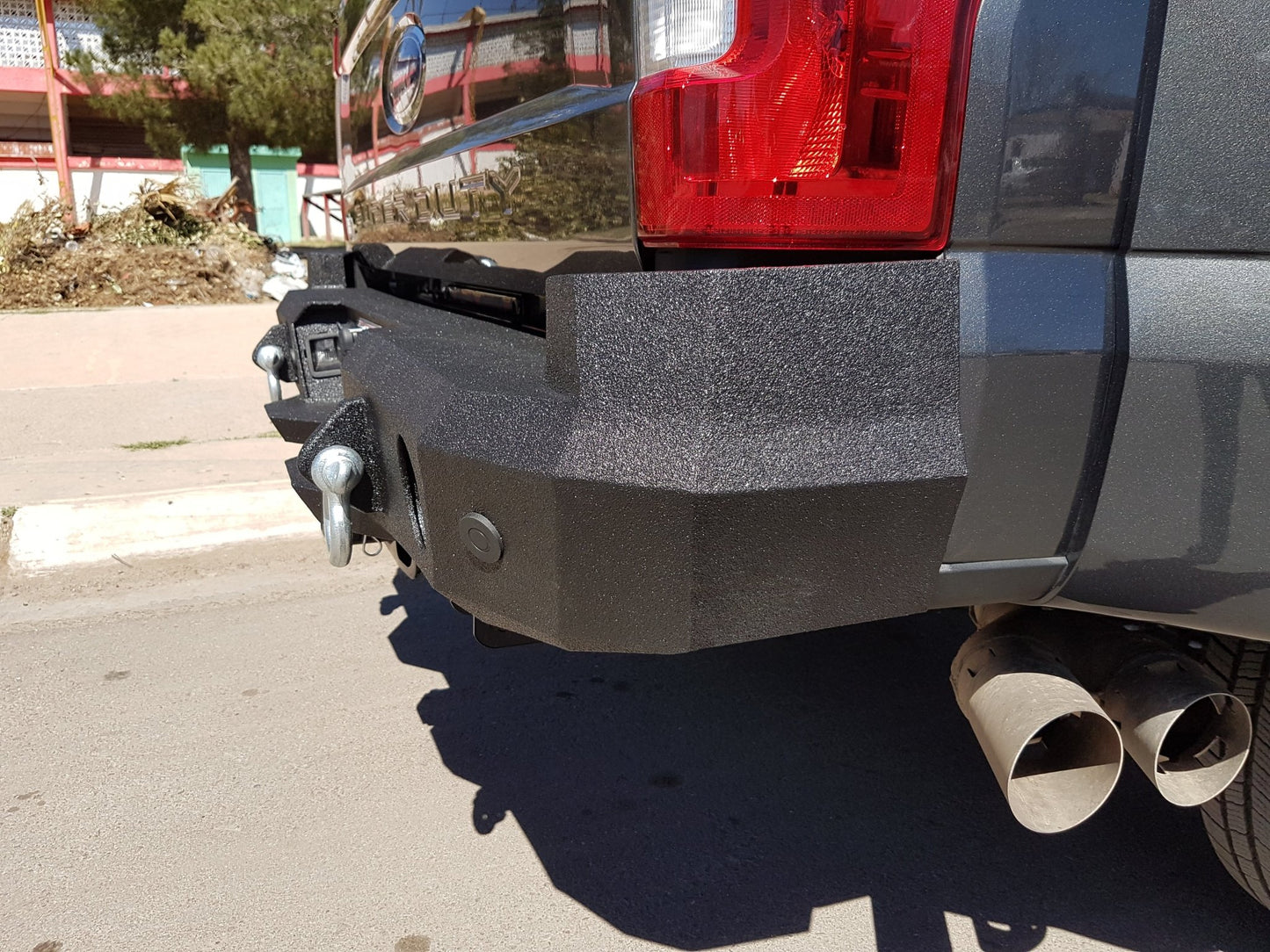 2017-2022 Ford F250/F350 Rear Bumper | Parking Sensor Cutouts Available - Iron Bull BumpersREAR IRON BUMPER