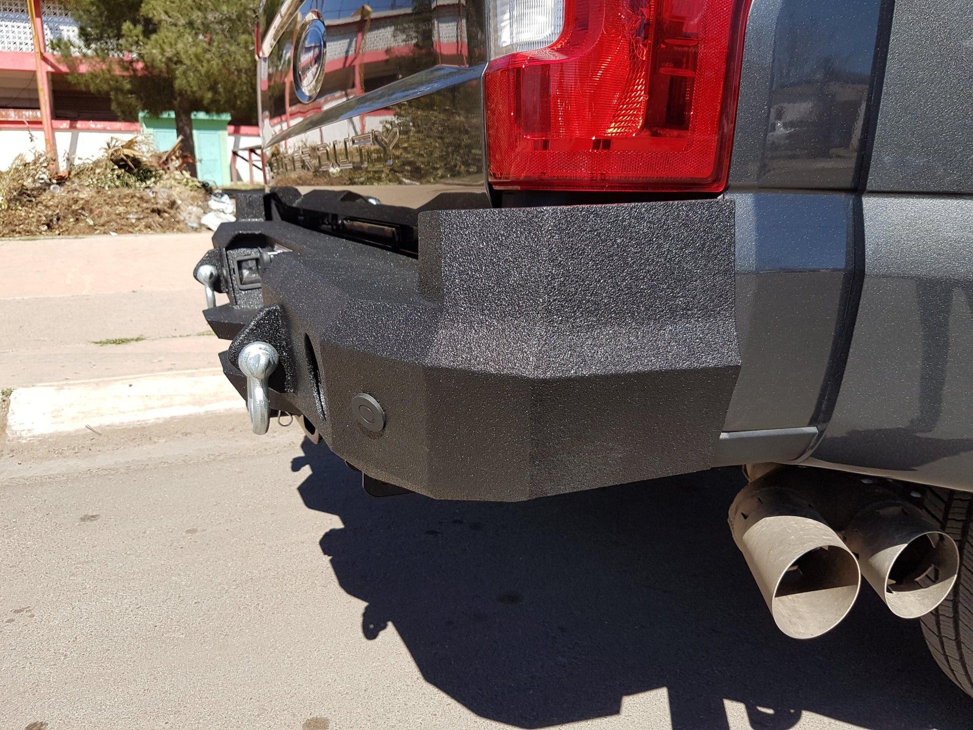 2017-2022 Ford F250/F350 Rear Bumper | Parking Sensor Cutouts Available - Iron Bull BumpersREAR IRON BUMPER