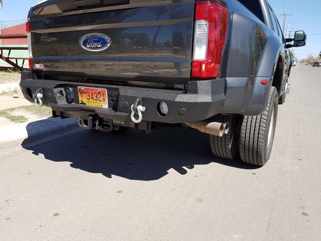 2017-2022 Ford F250/F350 Rear Bumper | Parking Sensor Cutouts Available - Iron Bull BumpersREAR IRON BUMPER