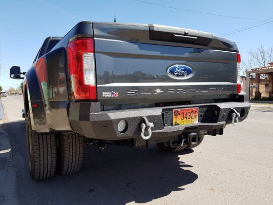 2017-2022 Ford F250/F350 Rear Bumper | Parking Sensor Cutouts Available - Iron Bull BumpersREAR IRON BUMPER