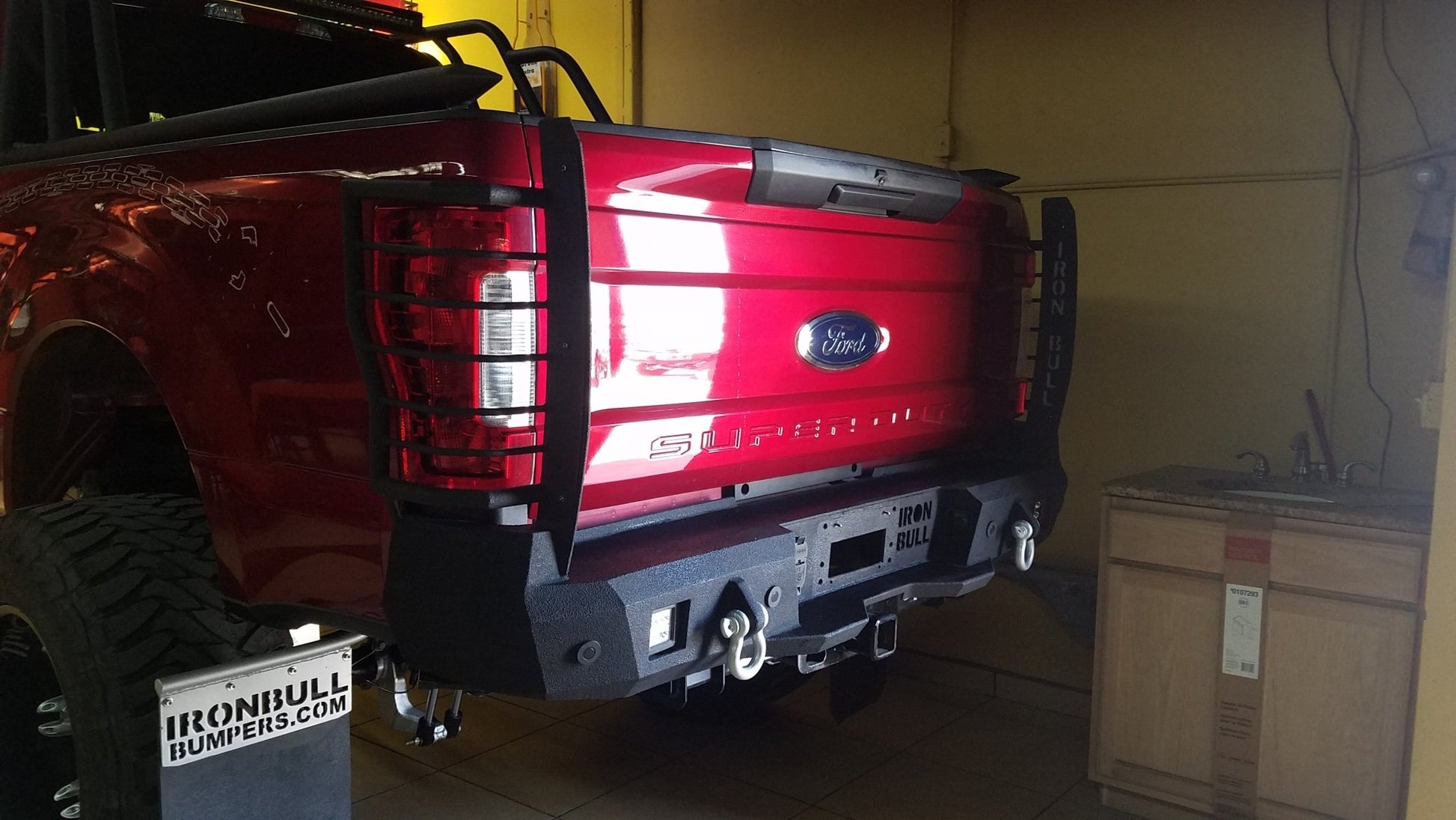 2017-2022 Ford F250/F350 Rear Bumper | Parking Sensor Cutouts Available - Iron Bull BumpersREAR IRON BUMPER
