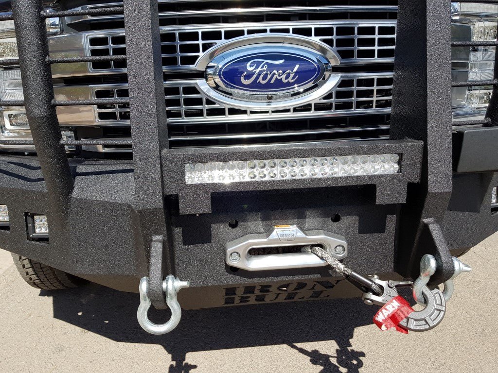 2017-2022 Ford F450/550 Front Bumper With Fender Flare Adapters - Iron Bull BumpersFRONT IRON BUMPER