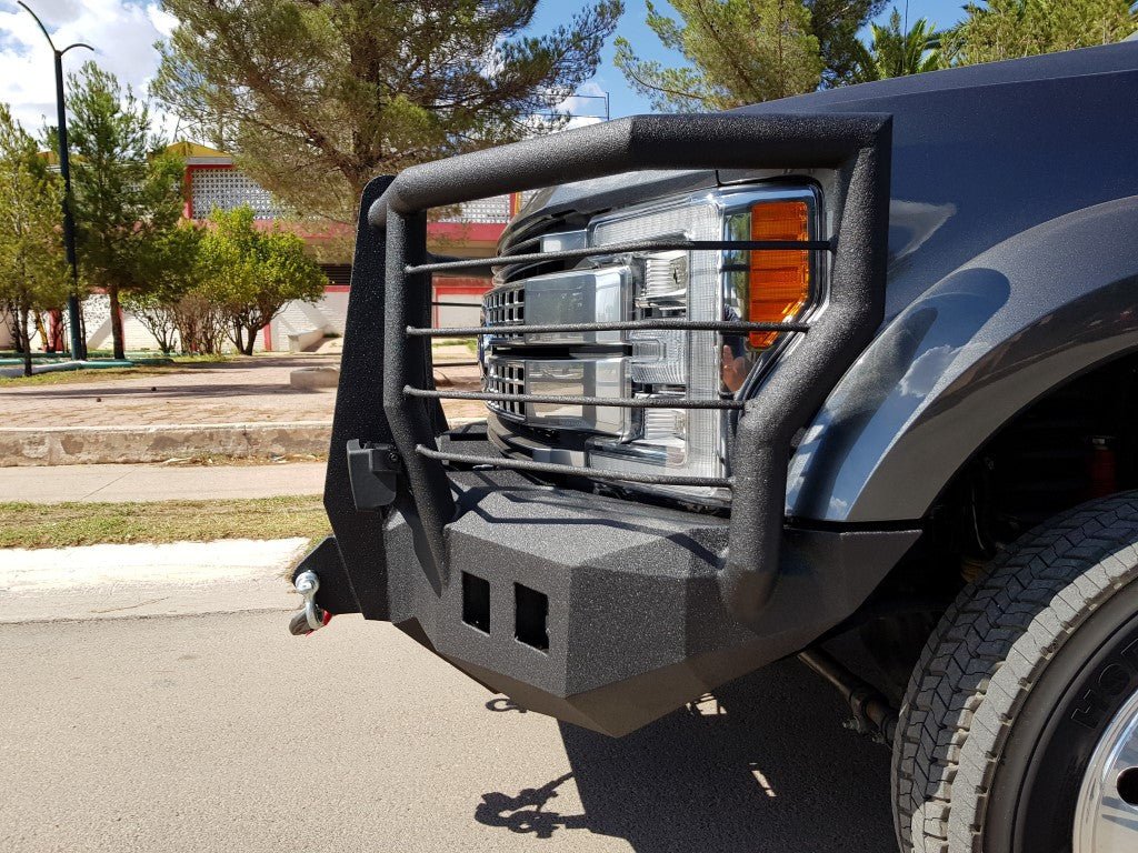 2017-2022 Ford F450/550 Front Bumper With Fender Flare Adapters - Iron Bull BumpersFRONT IRON BUMPER