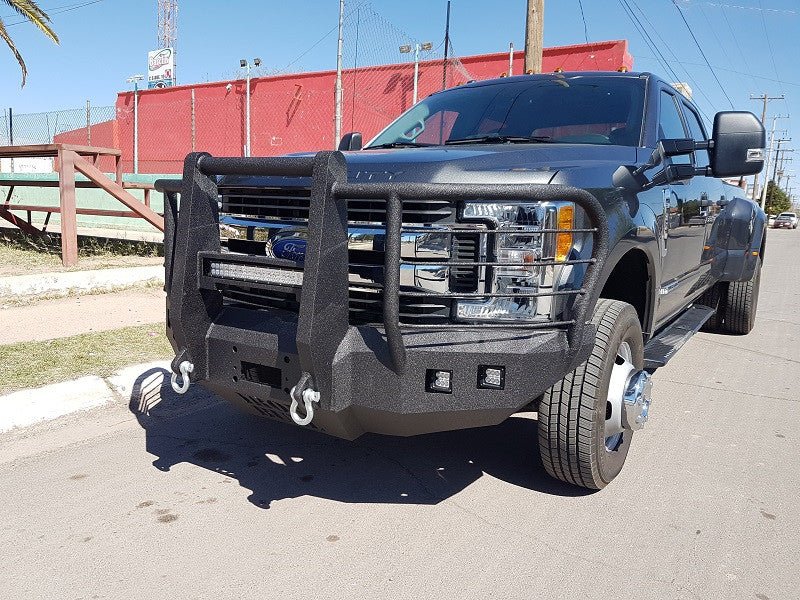 2017-2022 Ford F450/550 Front Bumper With Fender Flare Adapters - Iron Bull BumpersFRONT IRON BUMPER