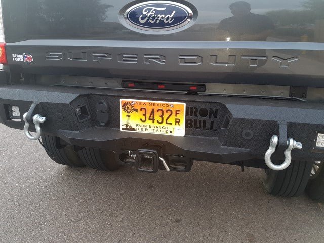 2017-2022 Ford F450/F550 Rear Bumper | Parking Sensor Cutouts Available - Iron Bull BumpersREAR IRON BUMPER