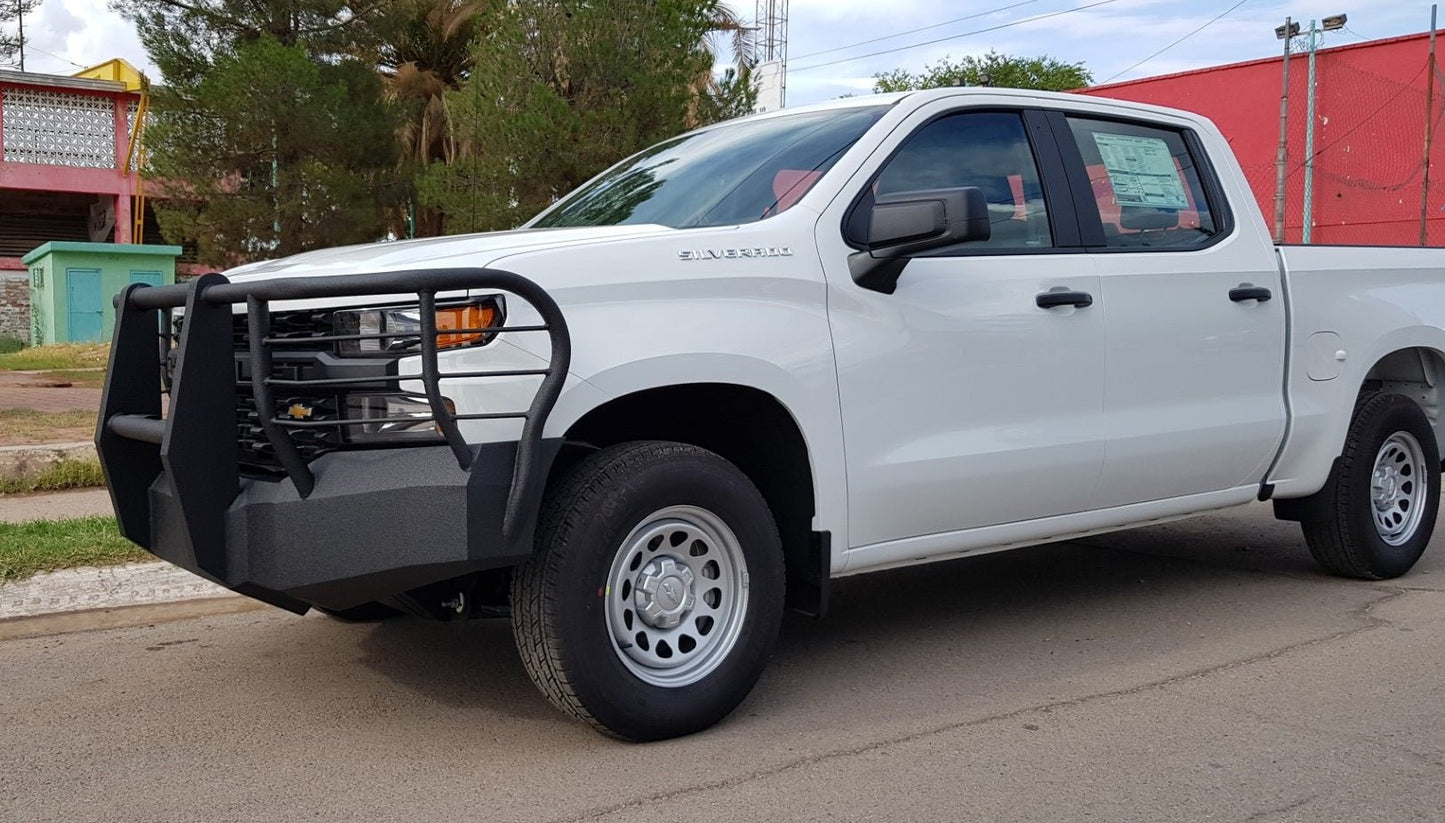 2019-2021 Chevrolet Silverado 1500 Front Bumper | Parking Sensor Cutouts Available - Iron Bull BumpersFRONT IRON BUMPER