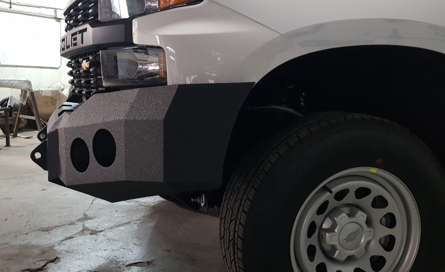2019-2021 Chevrolet Silverado 1500 Front Bumper | Parking Sensor Cutouts Available - Iron Bull BumpersFRONT IRON BUMPER