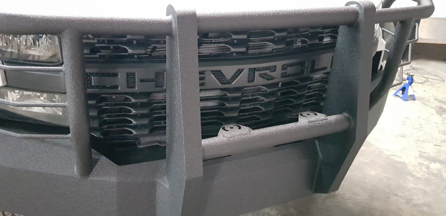 2019-2021 Chevrolet Silverado 1500 Front Bumper | Parking Sensor Cutouts Available - Iron Bull BumpersFRONT IRON BUMPER
