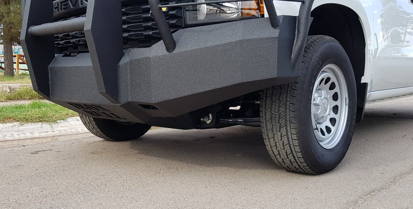 2019-2021 Chevrolet Silverado 1500 Front Bumper | Parking Sensor Cutouts Available - Iron Bull BumpersFRONT IRON BUMPER