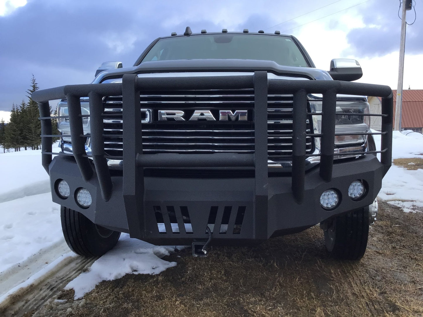 2019-2022 RAM 2500/3500 Front Bumper | Parking Sensor Cutouts Available - Iron Bull BumpersFRONT IRON BUMPER