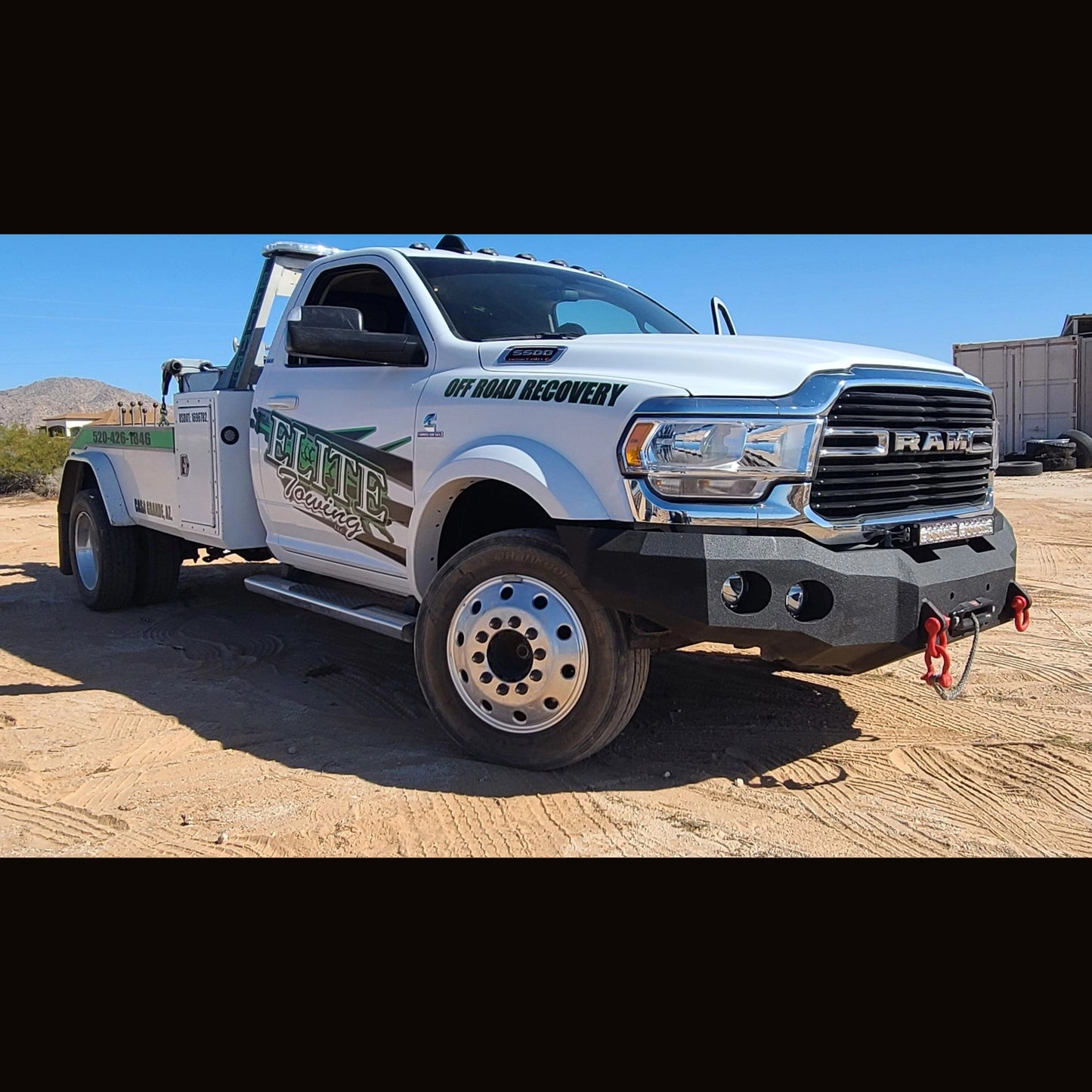 2019-2024 RAM 4500/5500 Front Bumper With Fender Flare Adapters | Parking Sensor Cutouts Available