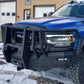 2019-2022 RAM 4500/5500 LARAMIE/LIMITED Front Bumper With Factory Fog Lights And Fender Flare Adapters - Iron Bull BumpersFRONT IRON BUMPER