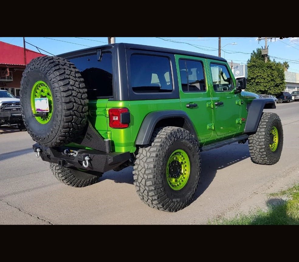 2019-2023 Jeep JL Wrangler Rear Bumper | Parking Sensor Cutouts Available - Iron Bull BumpersREAR IRON BUMPER