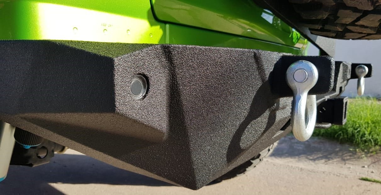 2019-2023 Jeep JL Wrangler Rear Bumper | Parking Sensor Cutouts Available - Iron Bull BumpersREAR IRON BUMPER