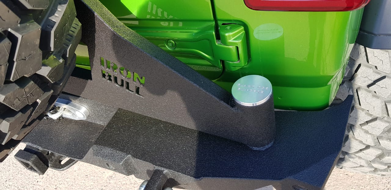 2019-2023 Jeep JL Wrangler Rear Bumper | Parking Sensor Cutouts Available - Iron Bull BumpersREAR IRON BUMPER