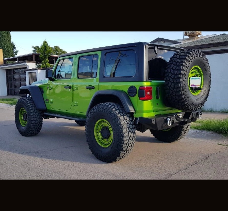 2019-2023 Jeep JL Wrangler Rear Bumper | Parking Sensor Cutouts Available - Iron Bull BumpersREAR IRON BUMPER