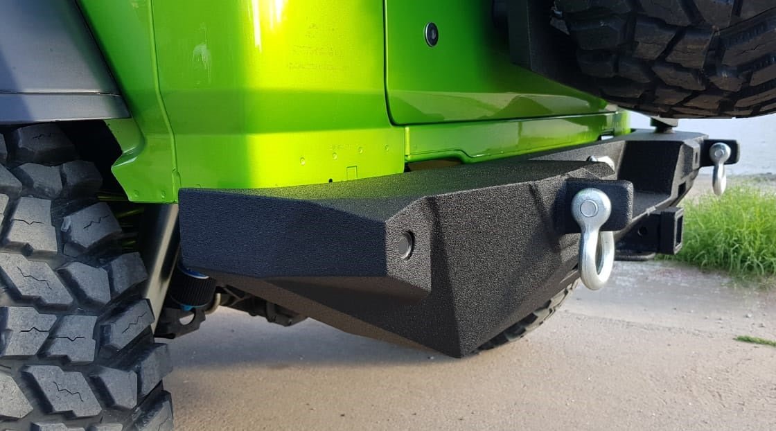 2019-2023 Jeep JL Wrangler Rear Bumper | Parking Sensor Cutouts Available - Iron Bull BumpersREAR IRON BUMPER