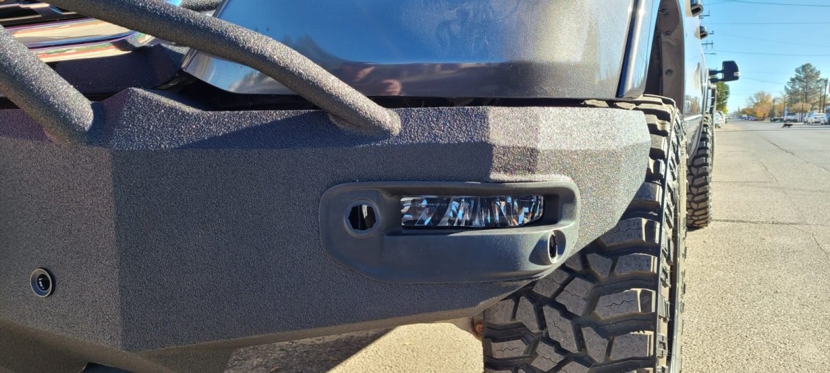 2019 - 2024 RAM 1500 W/ Factory Laramie/Limited Fog Lights Front Bumper | Parking Sensor Cutouts Available