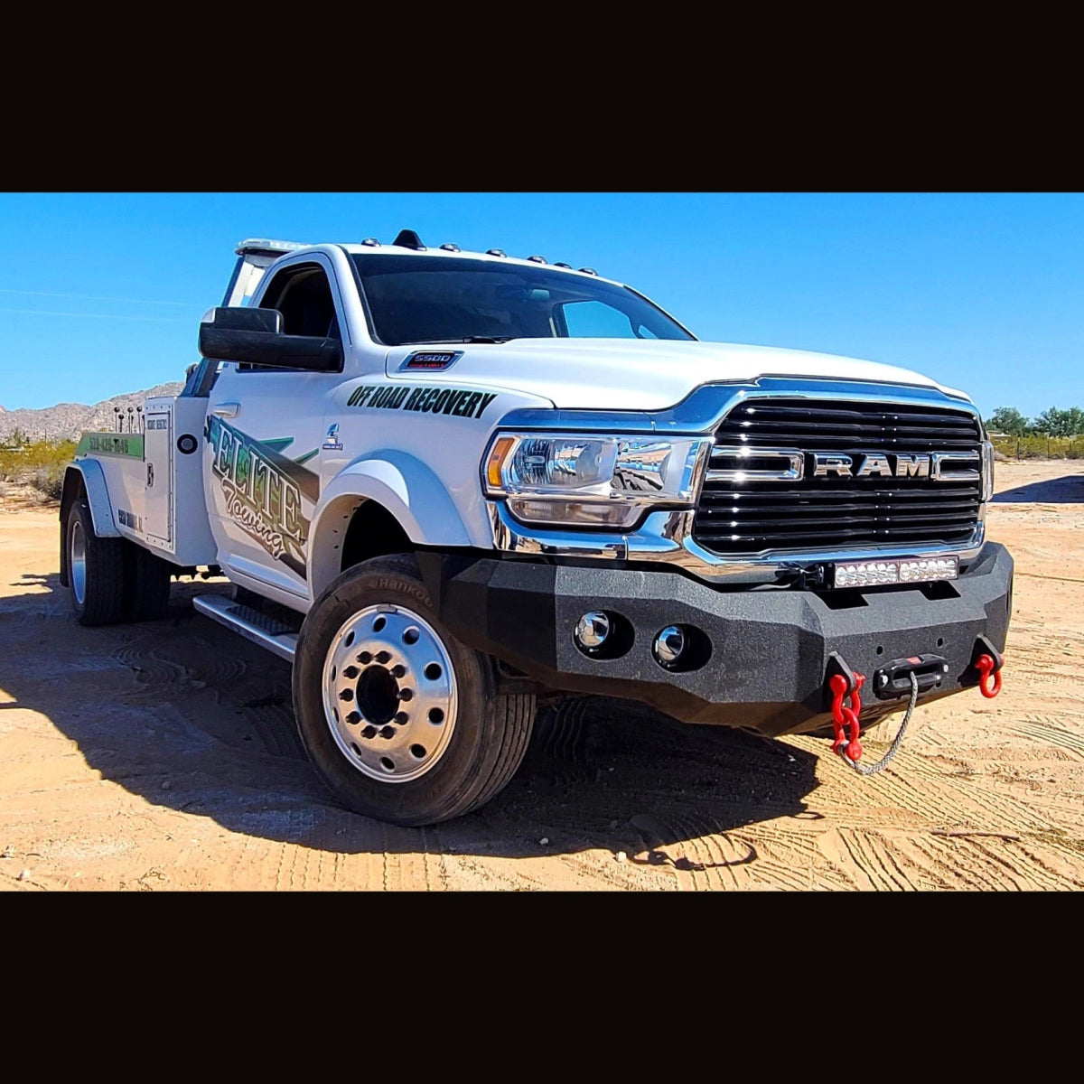 2019 - 2025 RAM 4500/5500 Front Bumper With Fender Flare Adapters | Parking Sensor Cutouts Available - Iron Bull BumpersFRONT IRON BUMPER