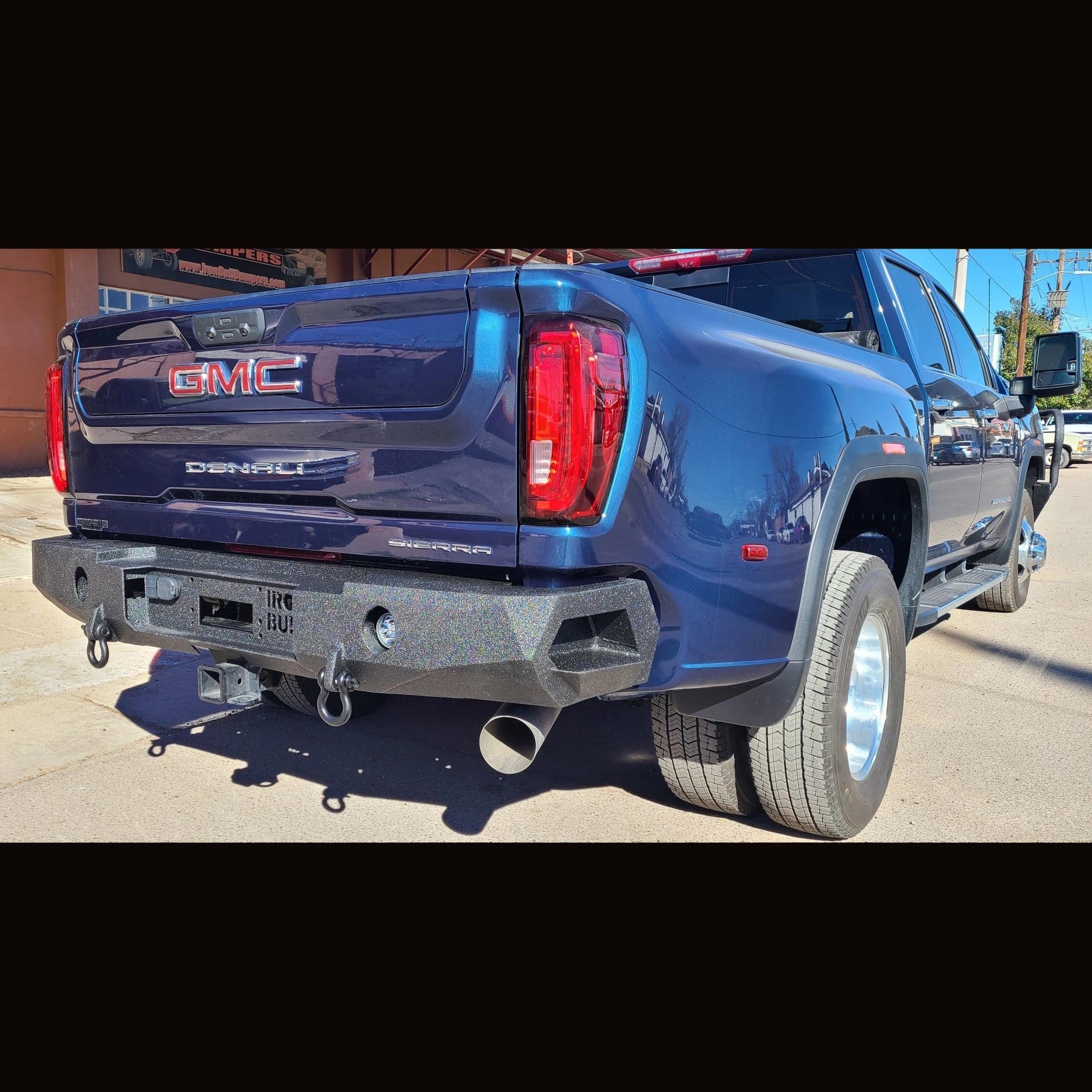 2020-2023 GMC Sierra2500/3500 Rear Bumper | Parking Sensor Cutouts Available - Iron Bull BumpersREAR IRON BUMPER