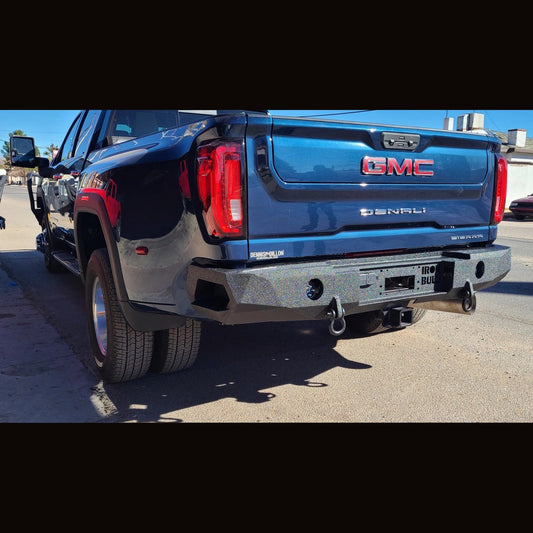 2020-2023 GMC Sierra2500/3500 Rear Bumper | Parking Sensor Cutouts Available - Iron Bull BumpersREAR IRON BUMPER