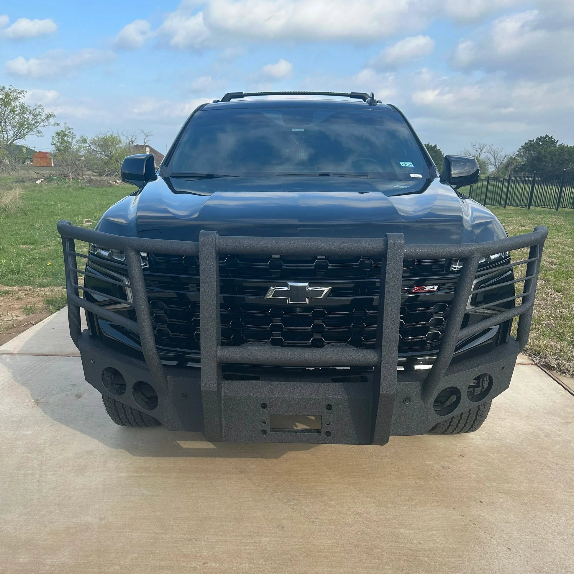 2021-2023 Chevrolet Tahoe / Suburban Front Bumper | Parking Sensor Cutouts Available - Iron Bull BumpersFRONT IRON BUMPER