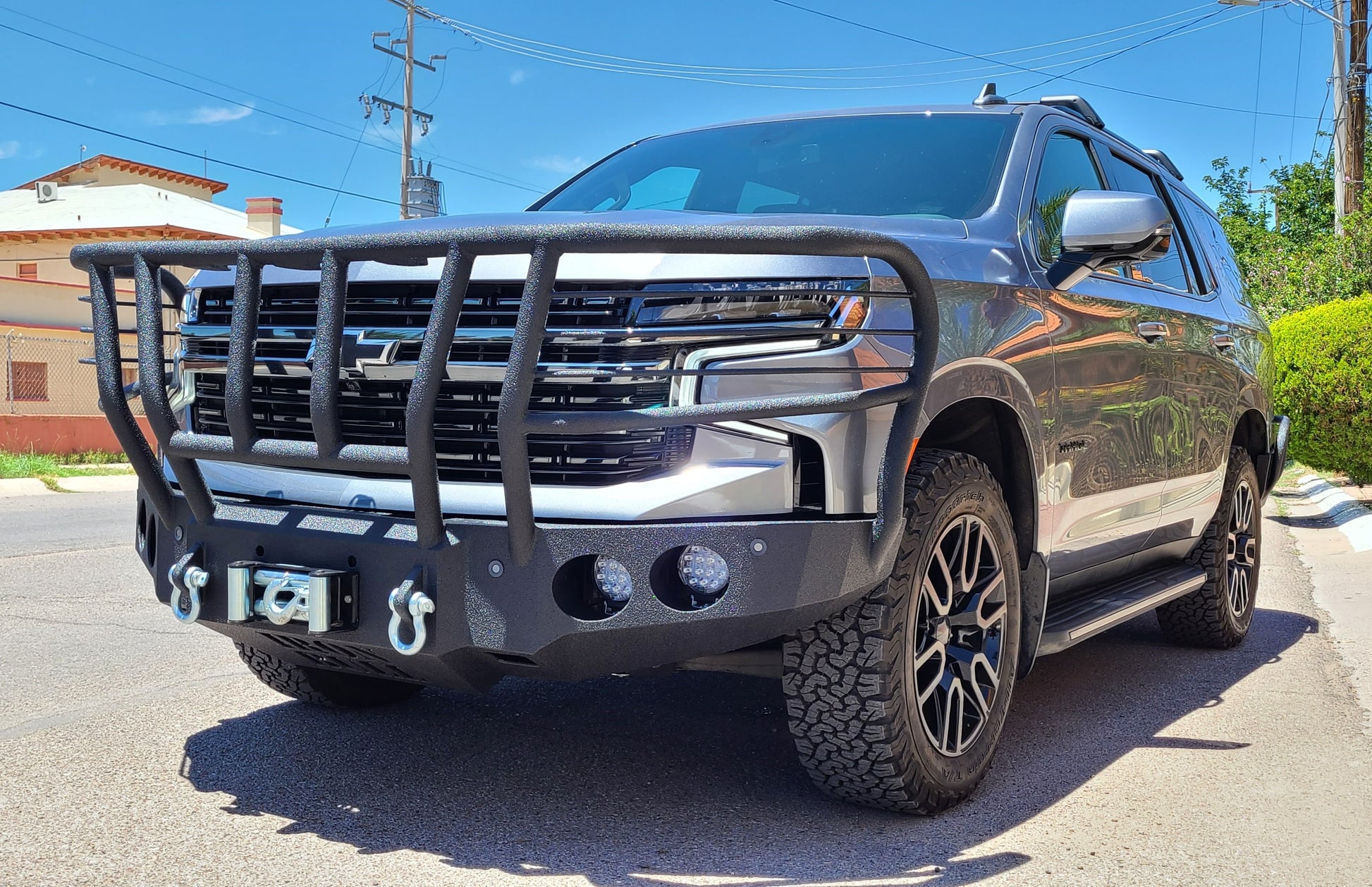 2021-2023 Chevrolet Tahoe / Suburban Front Bumper | Parking Sensor Cutouts Available - Front Truck Winch Bumper