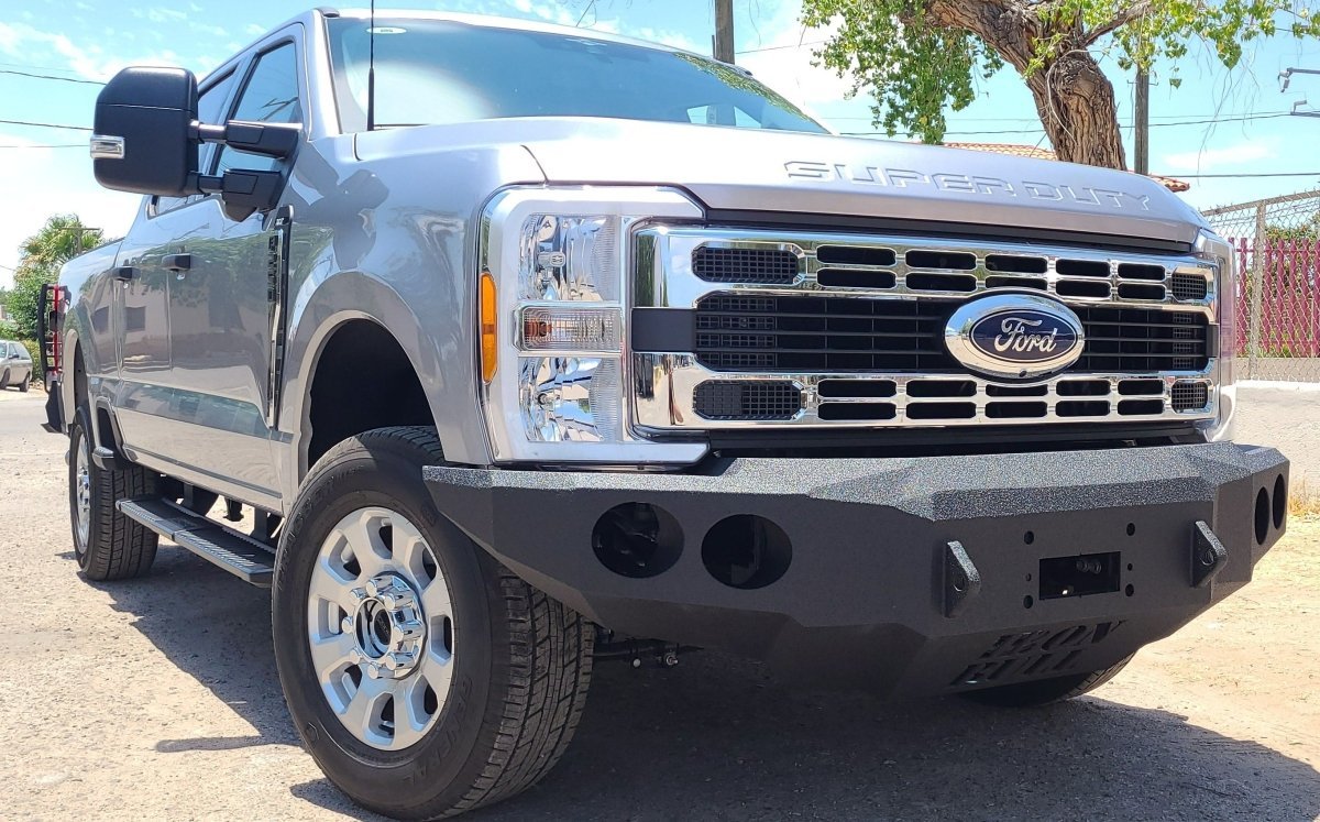 2023 - Present Ford Super Duty F-450/F-550/F-600 Front Bumper With Fender Flares Adapter - Iron Bull BumpersFRONT IRON BUMPER