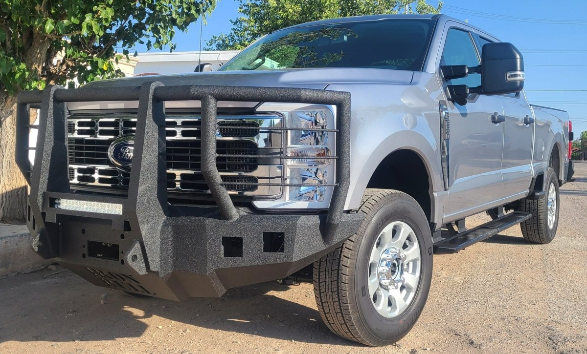 2023 - Present Ford Super Duty F-450/F-550/F-600 Front Bumper With Fender Flares Adapter - Iron Bull BumpersFRONT IRON BUMPER