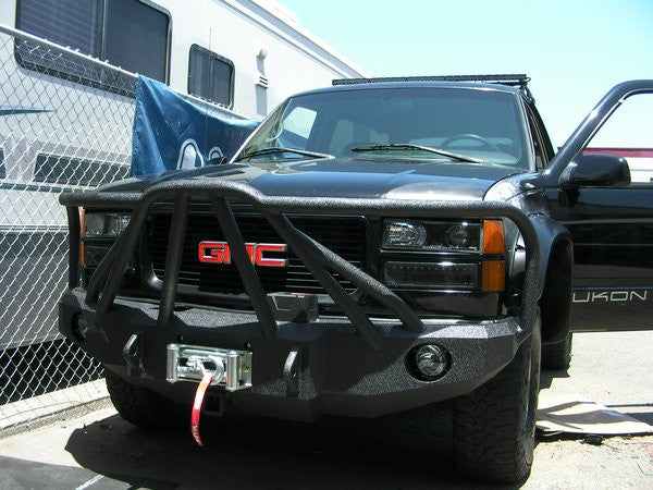 1988-2000 GMC Sierra 1500 Front Bumper - Iron Bull BumpersFRONT IRON BUMPER