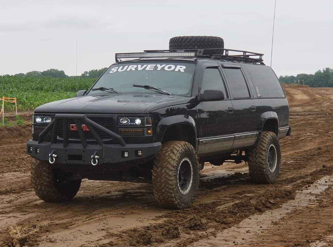 1988-2000 GMC Sierra 1500 Front Bumper - Iron Bull BumpersFRONT IRON BUMPER