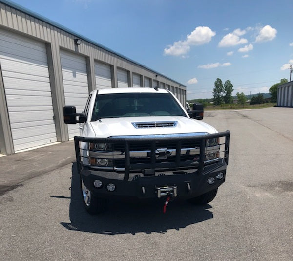 2015-2019 Chevrolet Silverado 2500/3500 Front Bumper | Parking Sensor Cutouts Available - Iron Bull BumpersFRONT IRON BUMPER