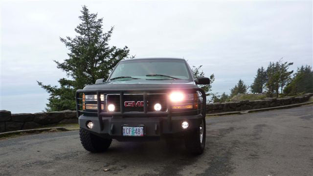 1988-2000 GMC Sierra 1500 Front Bumper - Iron Bull BumpersFRONT IRON BUMPER