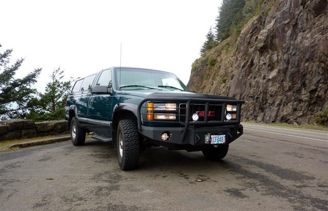 1988-2000 GMC Sierra 1500 Front Bumper - Iron Bull BumpersFRONT IRON BUMPER