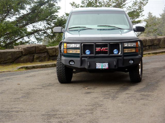 1988-2000 GMC Sierra 1500 Front Bumper - Iron Bull BumpersFRONT IRON BUMPER